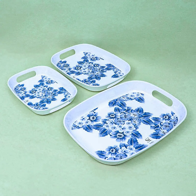 Geralada Floral Serving Tray - Set Of Three media 5