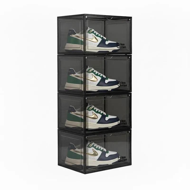 Pair Keep Shoe Rack (Black) - Set Of Four media 4
