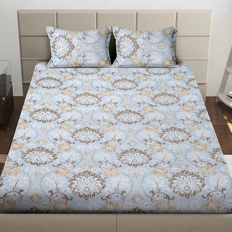 Petal Fractals Floral Bedsheet - 130 GSM media 3