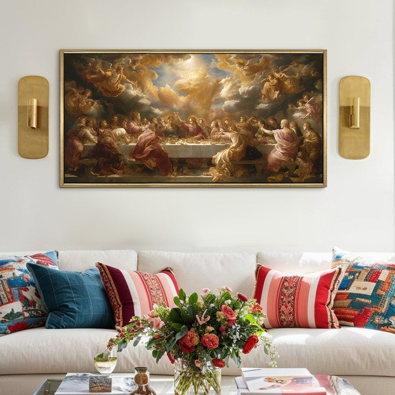 Divine Light Canvas Wall Painting With Frame