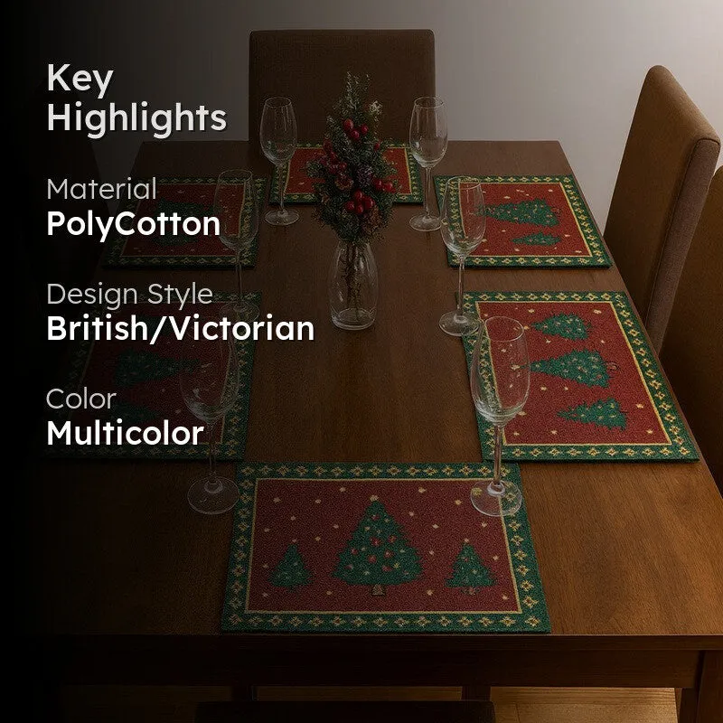 Enchanted Pines Christmas Table Mats - Set Of Six media 2