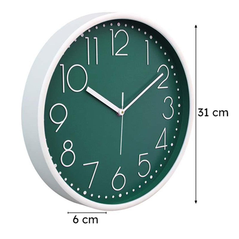 Elementary Wall Clock - Bottle Green media 6