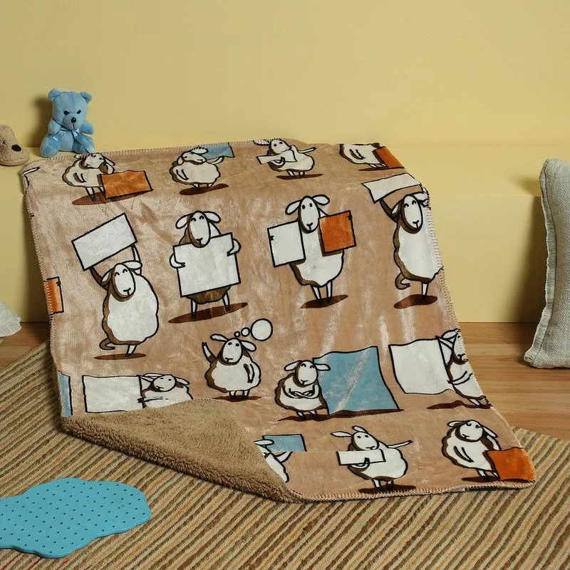 Monte Carlo Whimsical Sheep Blanket - 550 GSM media 3