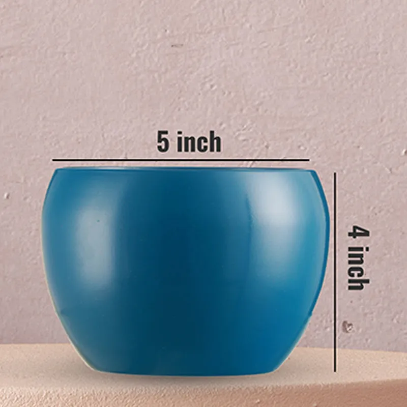 Nectera Metal Planter (Pink/Blue) - Set Of Two media 6