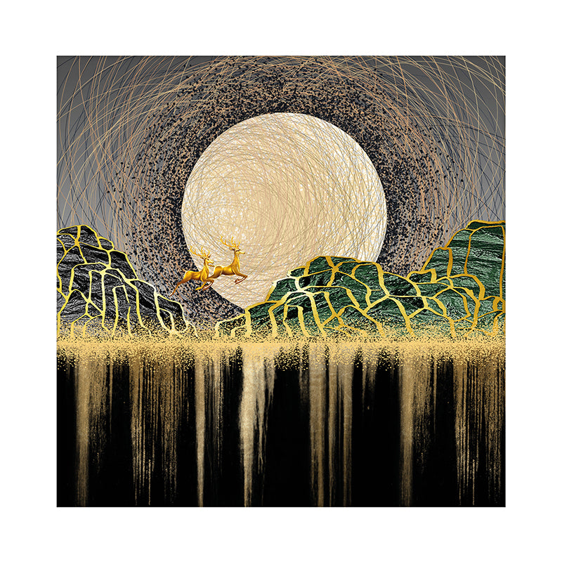 Leaping Stags Canvas Wall Art media 3