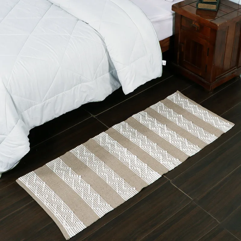Weavax Cotton Runner Rug - Beige media 3