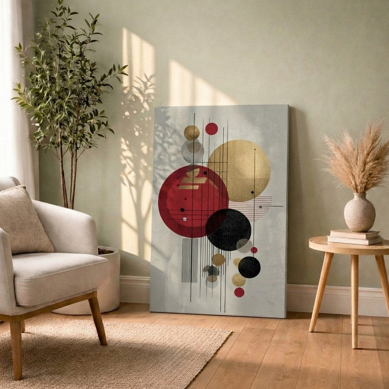 Brush Block Balance Canvas Wall Art