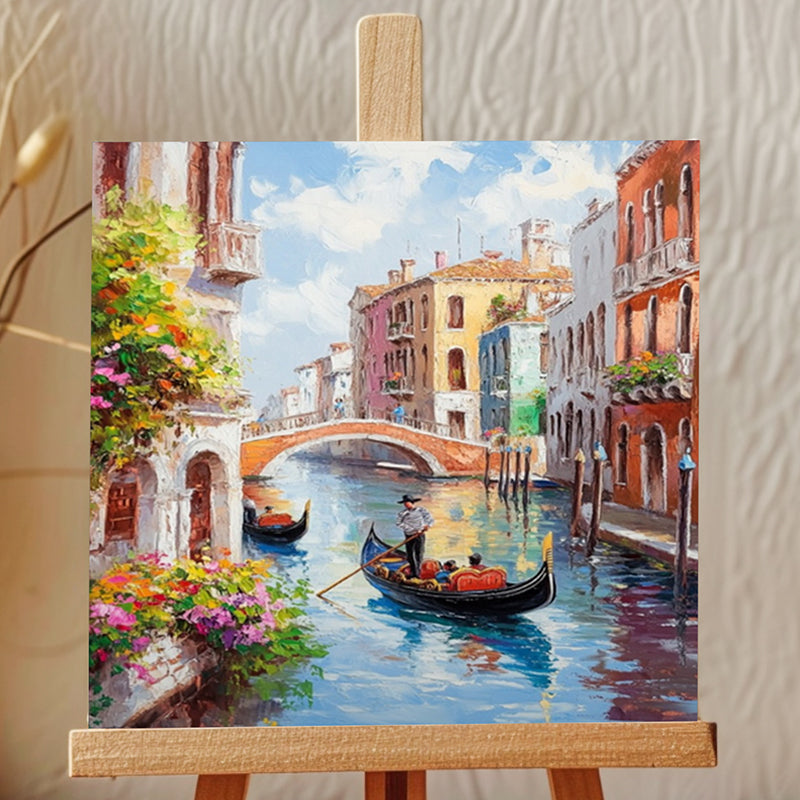 Canals Of Venice Canvas Showpiece