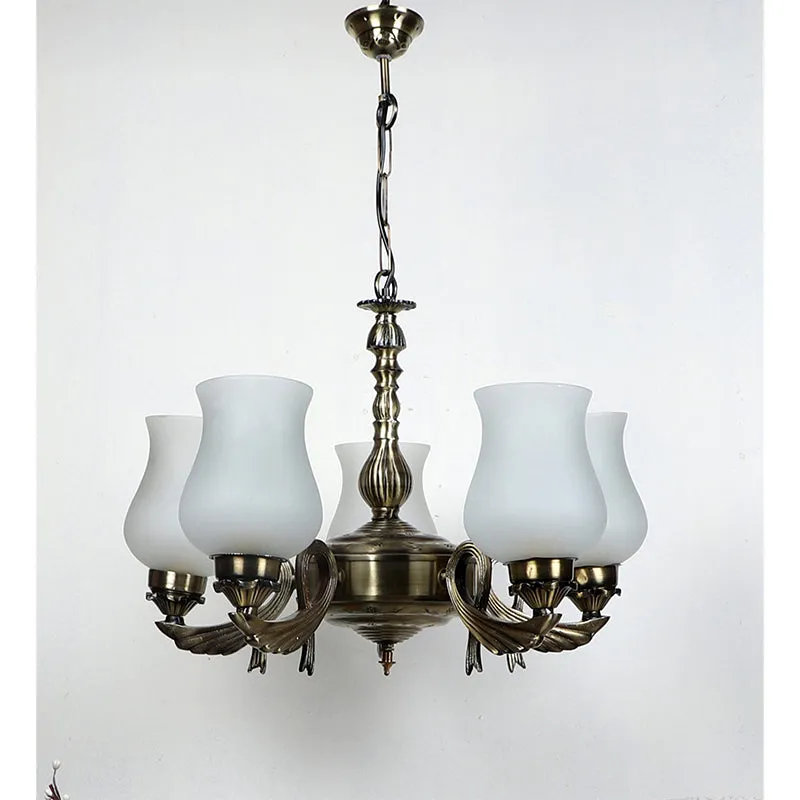 Milky Vistara Mosaic Golden Antique Ceiling Lamp media 3