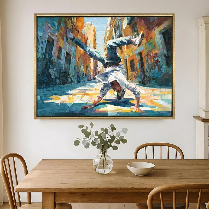 Spectrum Dancer Canvas Wall Painting With Frame media 1
