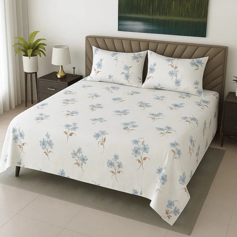 Garden Calm Cotton Bedsheets - 400 TC media 1