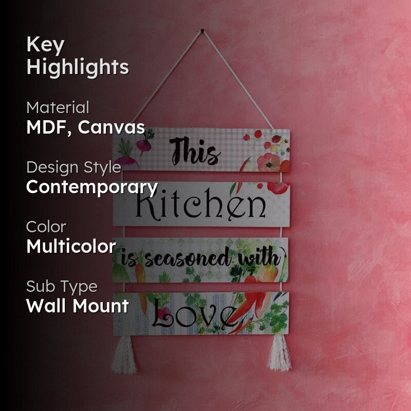 Culinary Crave Handpainted Canvas Wall Hanging media 2