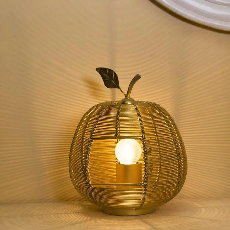 The Apple Lightastic Metal Table Lamp - Gold media 4