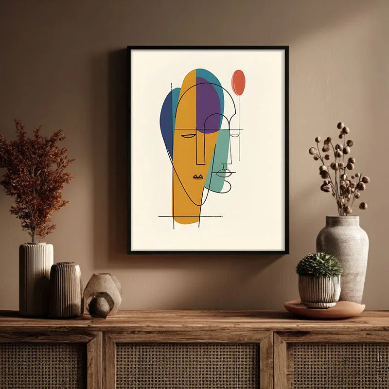 Line Of Thought Framed Canvas Wall Painting media 3