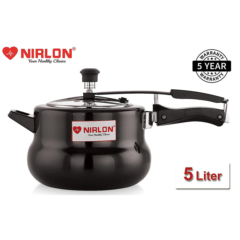 Nirlon Cubix Hard Anodized Pressure Cooker - 5000 mL/ 7 Inches image 6