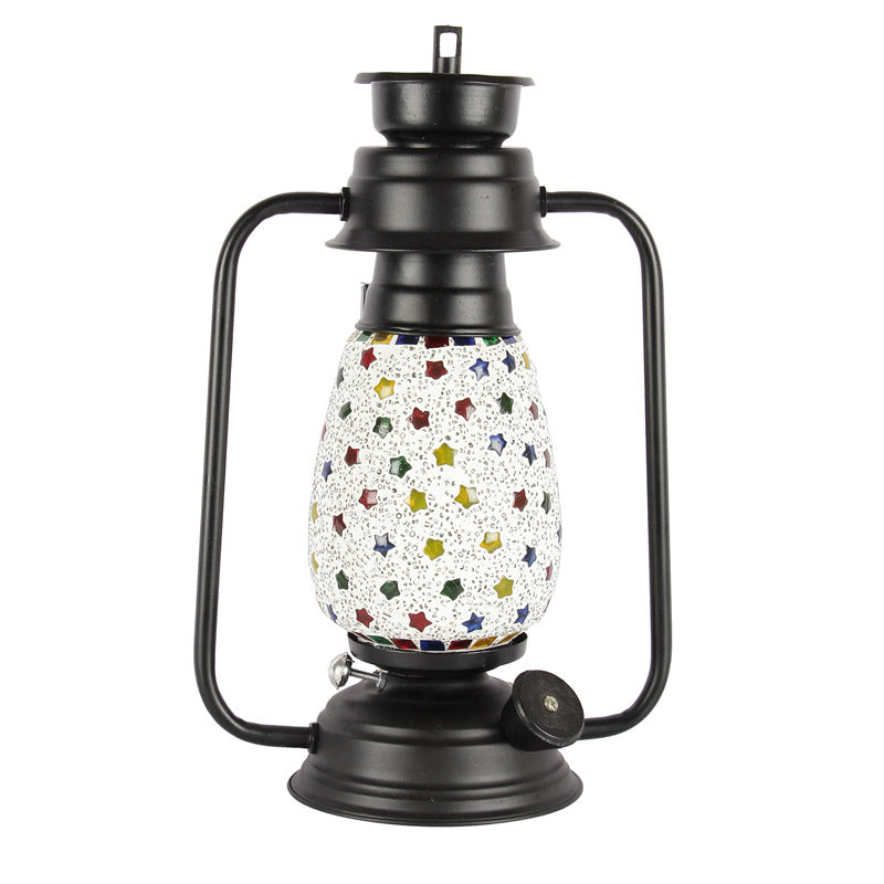 Divyara Mosaic Lantern Iron Table Lamp media 5