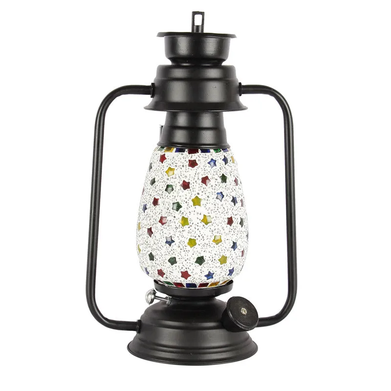 Divyara Mosaic Lantern Iron Table Lamp media 5