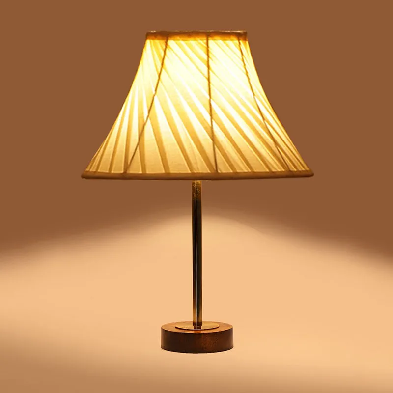 Twistra Rodin Wooden Table Lamp - Ivory,Gold,Brown media 6