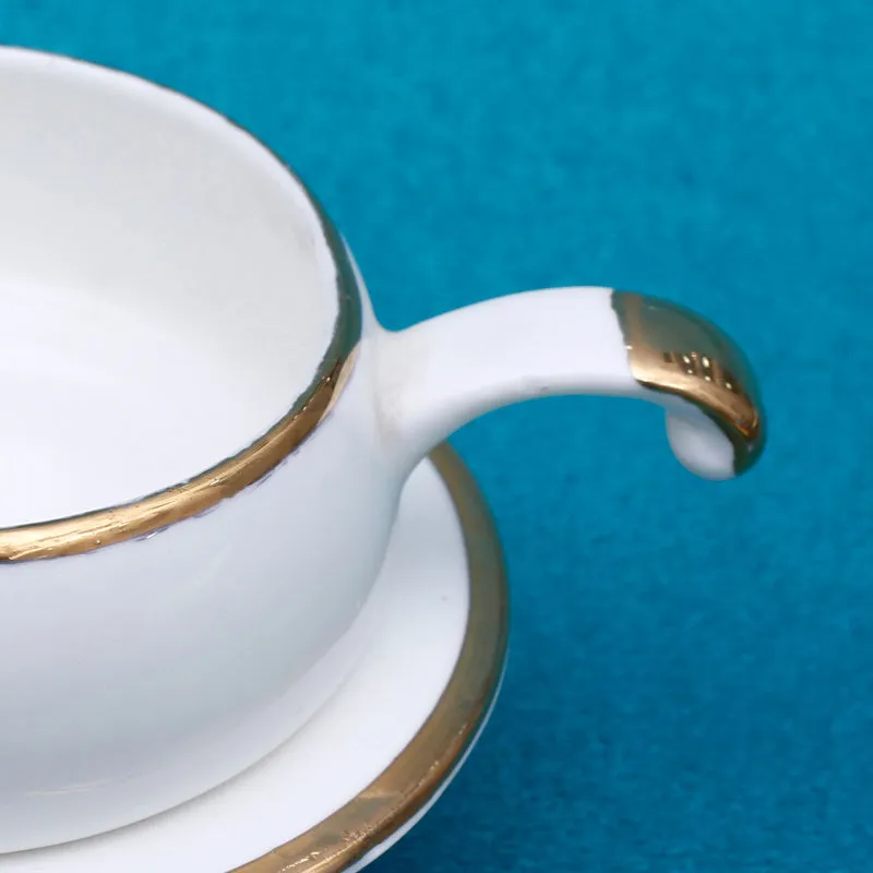 Levi Bone China Cup & Saucer (100 ML) - Twelve Piece Set media 4