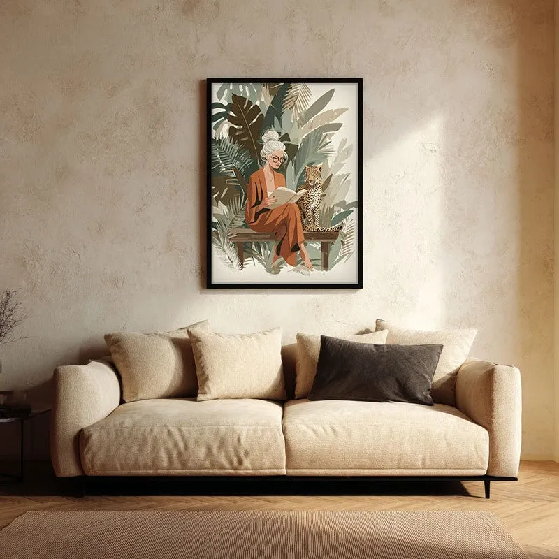 Wild Whimsy Canvas Wall Painting - Black Frame media 1