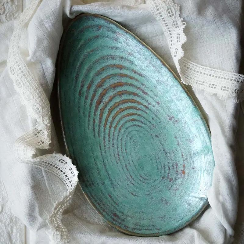 Lexira Oyster Handmade Ceramic Platter media 4