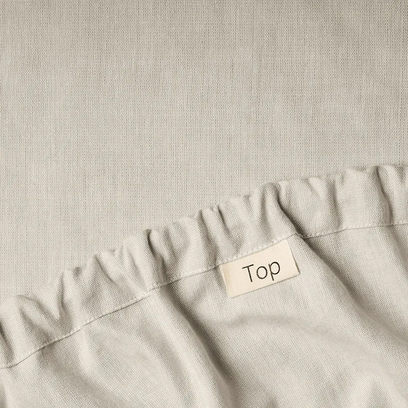 Lunar Weaves Bed Sheet - Sand Bamboo Cotton Bedsheet - 130 GSM media 9