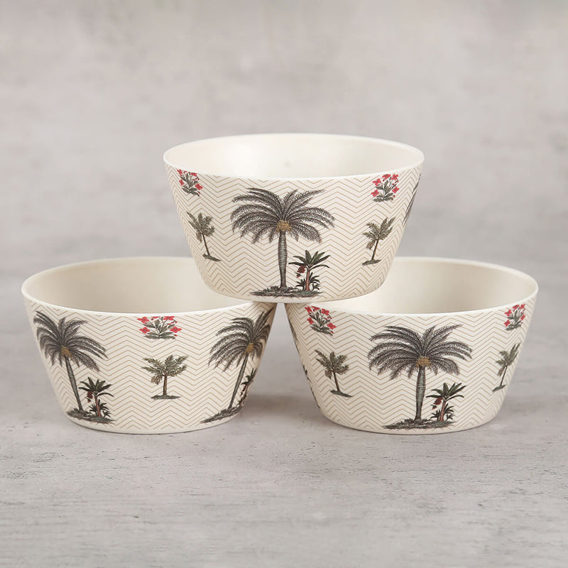 India Circus Corsica Bone China Snack Bowl With Tray (150 mL) - Four Piece Set image 5