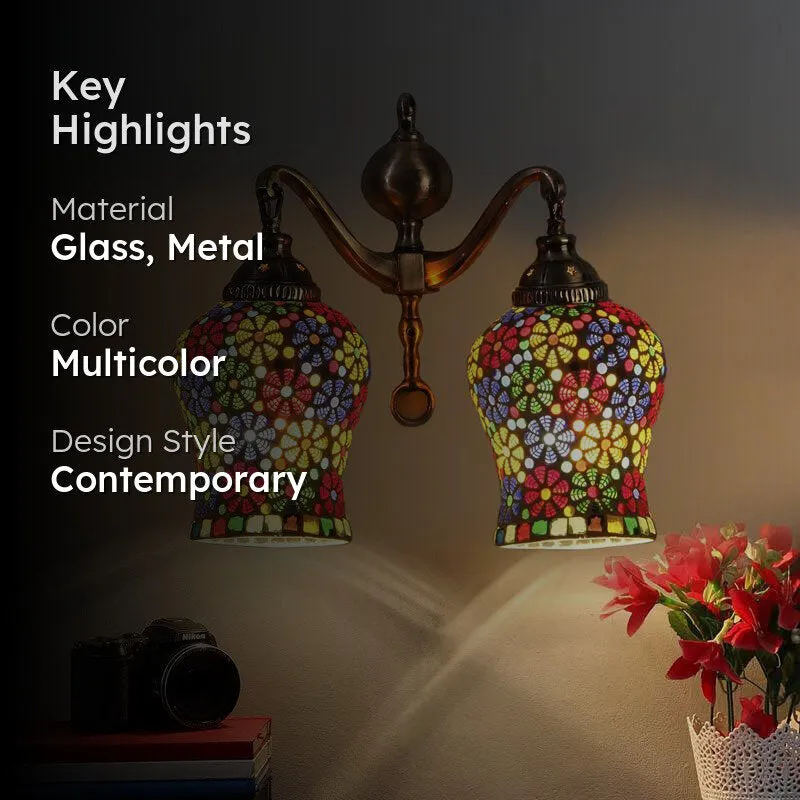 Saundarya Metal Mosaic Wall Lamp media 2