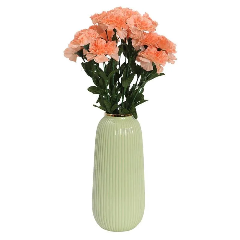 Faux Carnation Bunch (Peach) - Set Of Two media 3