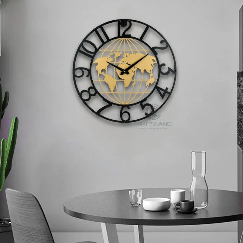 Quartz Silent Wall Clock - Gold media 4