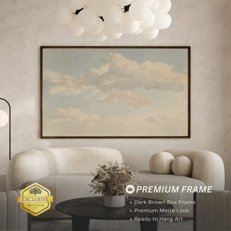 Cloud Ephemera Wood Wall Art With Frame - Black media 3