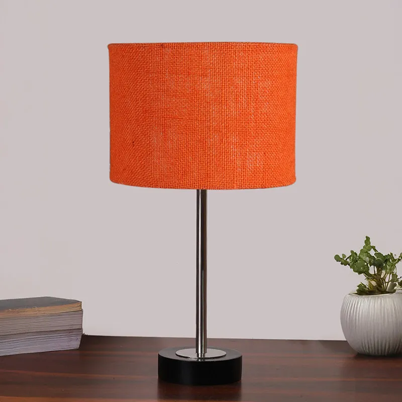 Sienna I Rodin Wooden Table Lamp - Orange,Silver,Black media 3