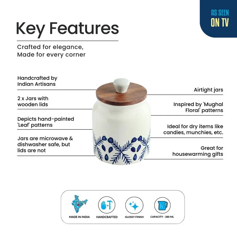 Royal Mughal Jars (380 mL Each) - Set Of Two media 5