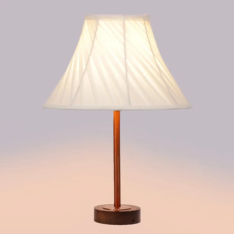 Twistra Rodin Wooden Table Lamp - Ivory,Copper,Brown media 5