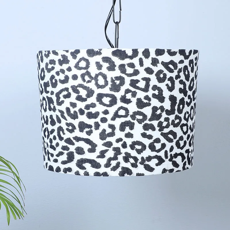 Leopard Hide Printed Iron Ceiling Lamp media 3
