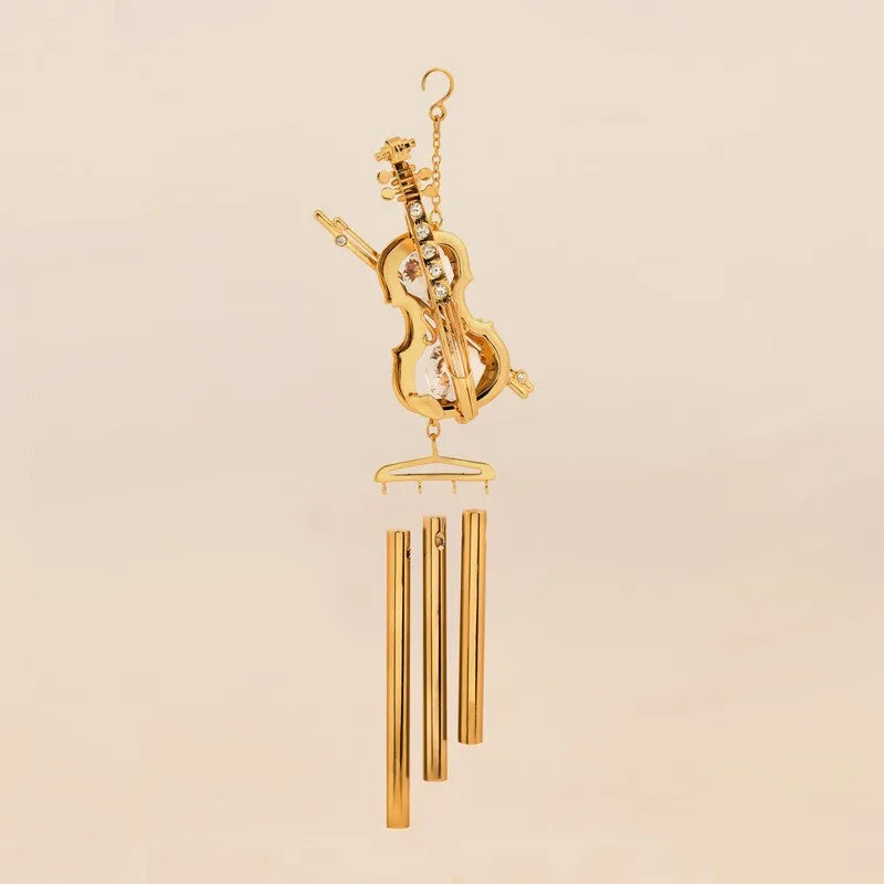 Golden Voilen 24K Gold Plated Mild Steel Windchime media 3
