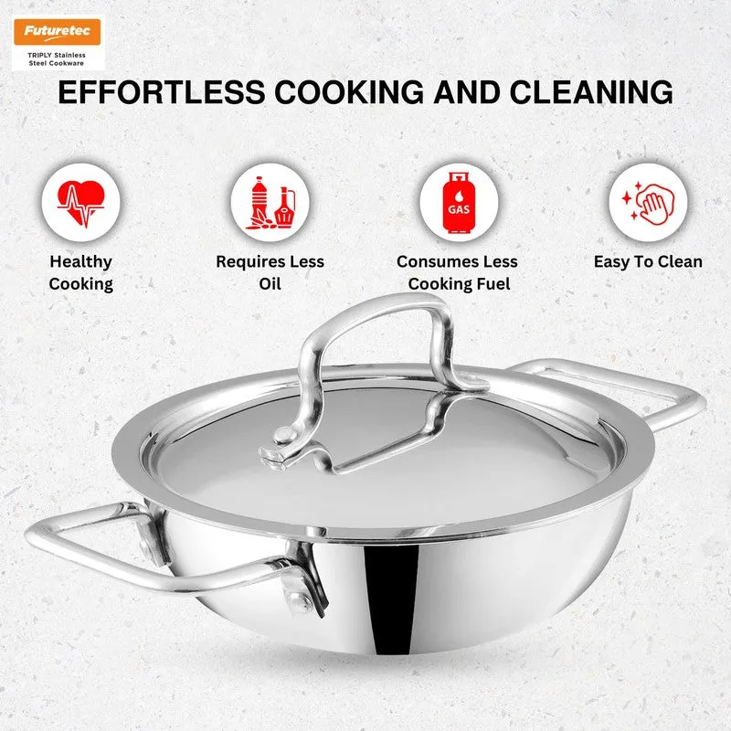 Kraft Cook Craze Kadhai With Lid - 3300 mL media 8