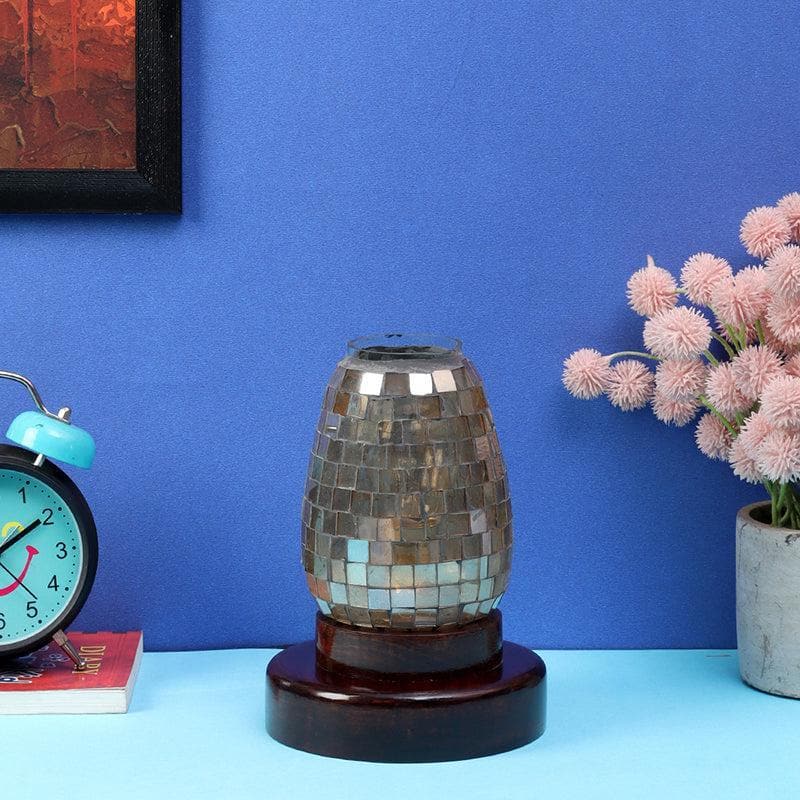 Disco Bell Glass Table Lamp - Black,Silver media 3