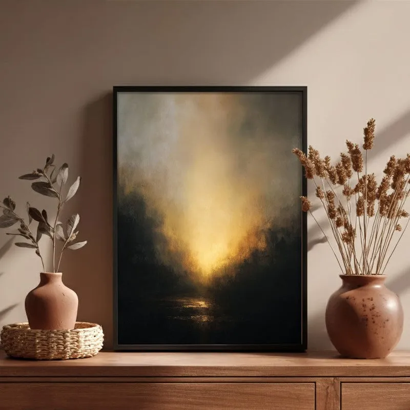 Horizon of Hope Archival Paper Wall Painting With Black Frame media 4