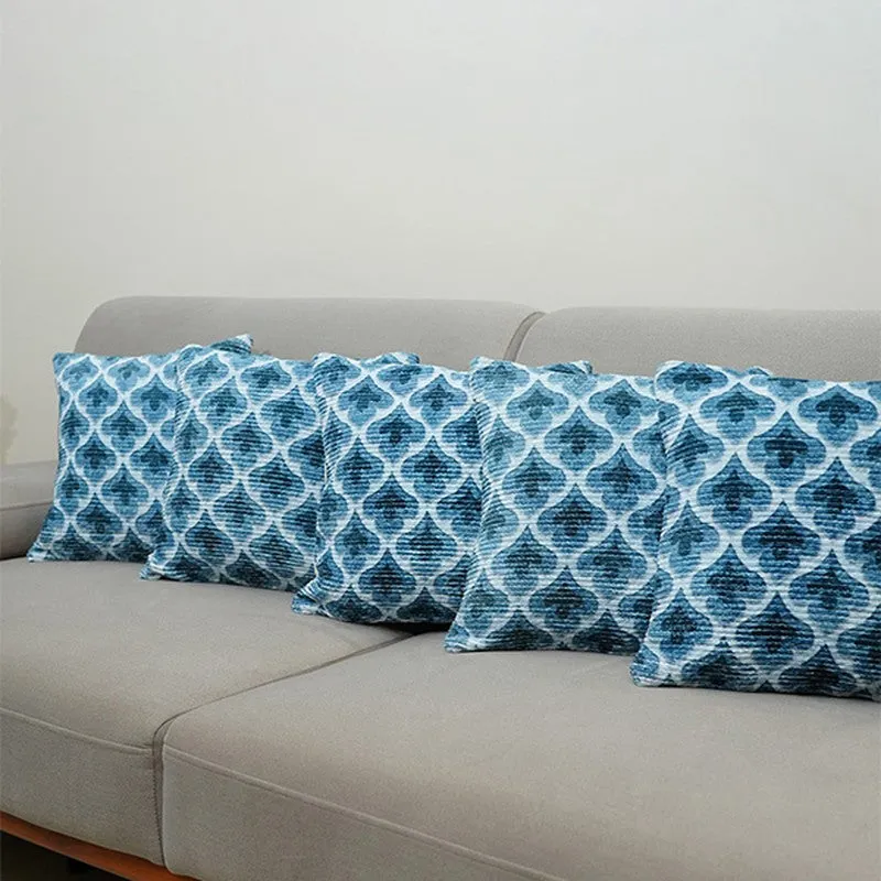 DiagMatrix Cushion Cover (Blue) - Set Of Five media 4