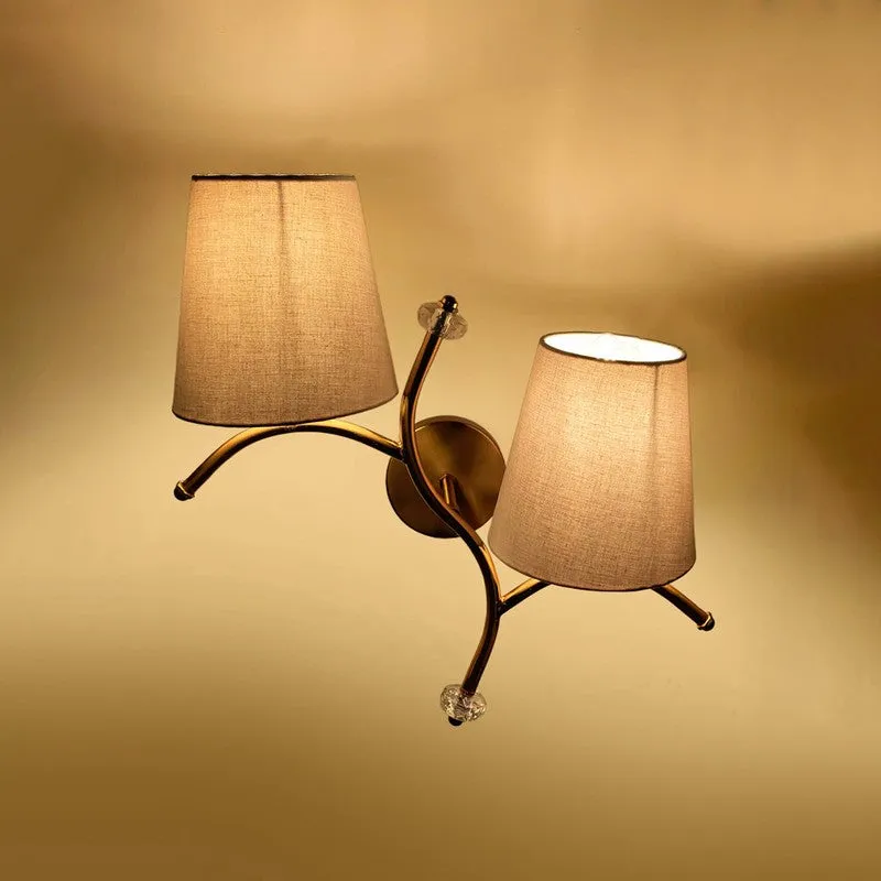 GlowStem Twin Cotton Wall Lamp - Grey media 5