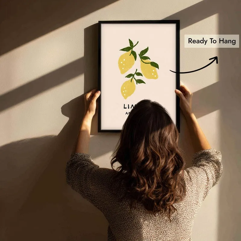 Limone Archival Canvas Wall Art - Black media 6