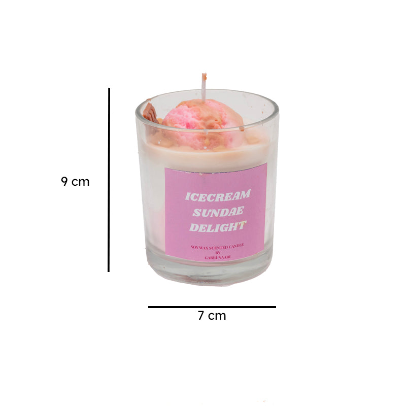 Ice Cream Sundae Scented Candle - Strawberry media 6