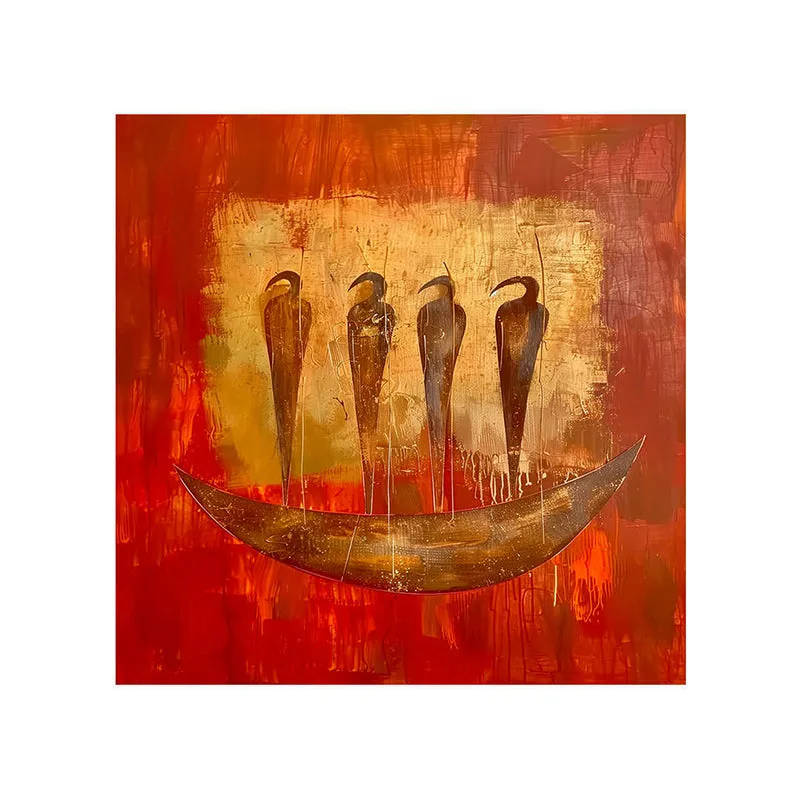 Birds In A Tusk Wall Painting media 5
