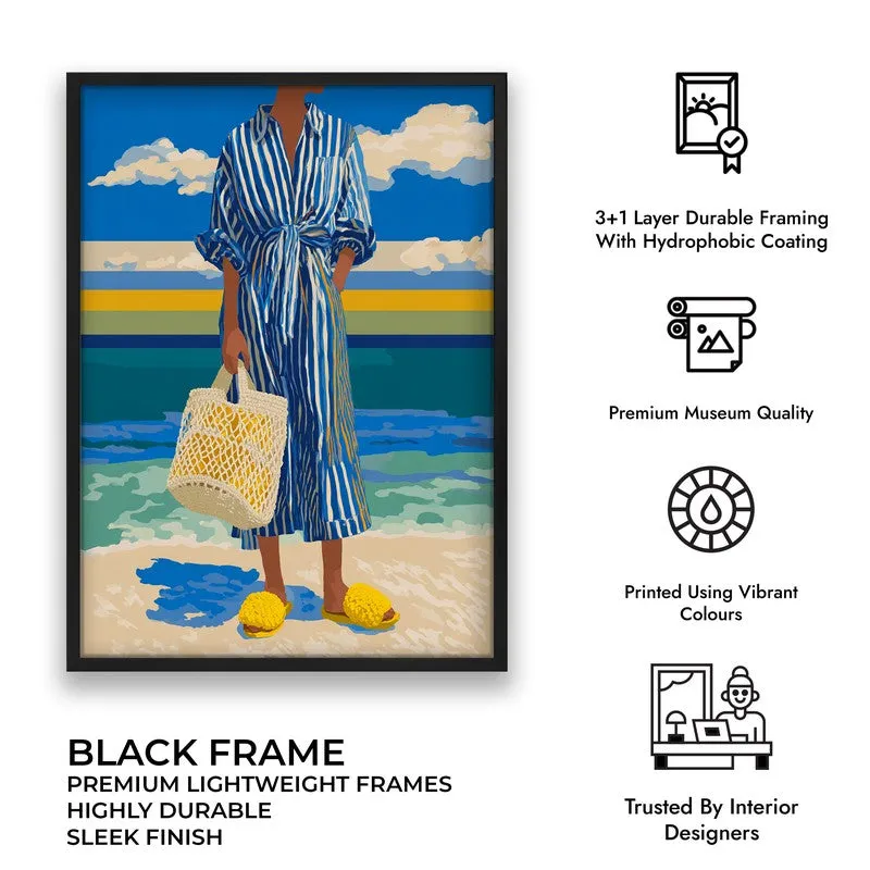 Avenel Travel Illustration Canvas Wall Painting With Black Frame media 7