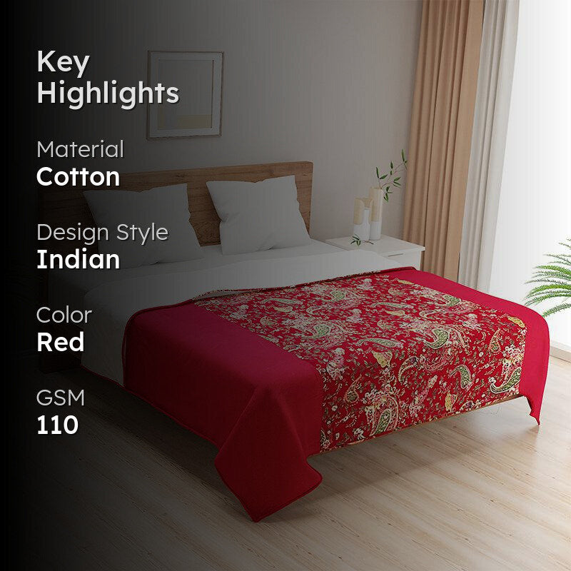 Swayam Margot Floral Cotton Dohar - 110 GSM image 2