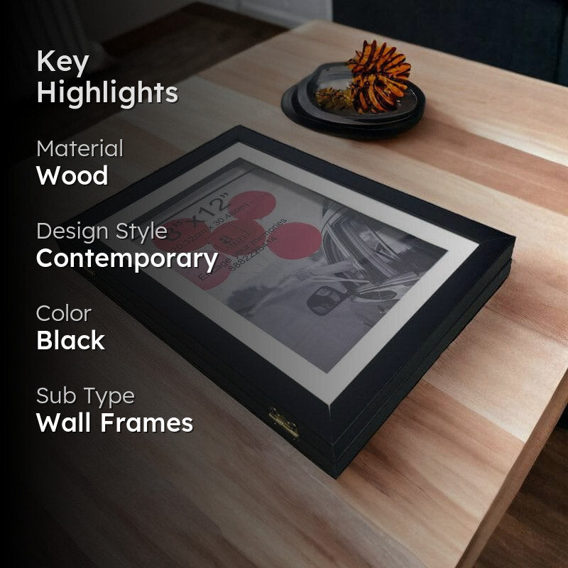 Kiddo Art Photo Frame - Black media 2