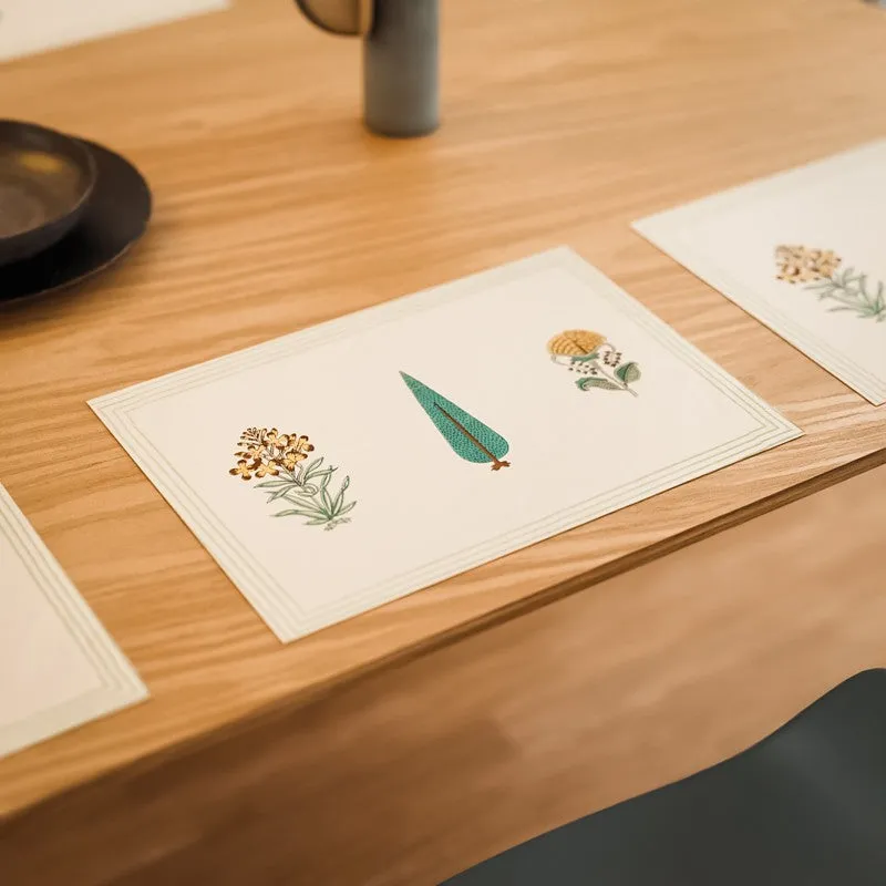 Bloomscape Cotton Table Mat (Yellow) - Set Of Six media 4