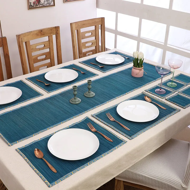 Eco Sip Bamboo Kitchen Linen Set (Blue) - Thirteen Piece Set media 1