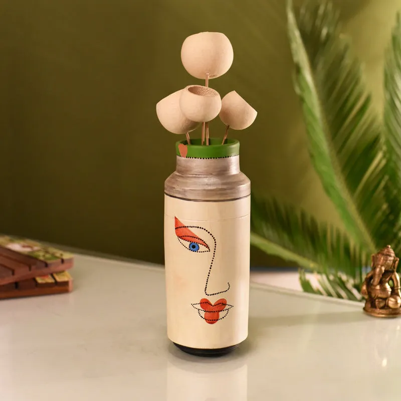 Painted Muse I Terracotta Vase media 3